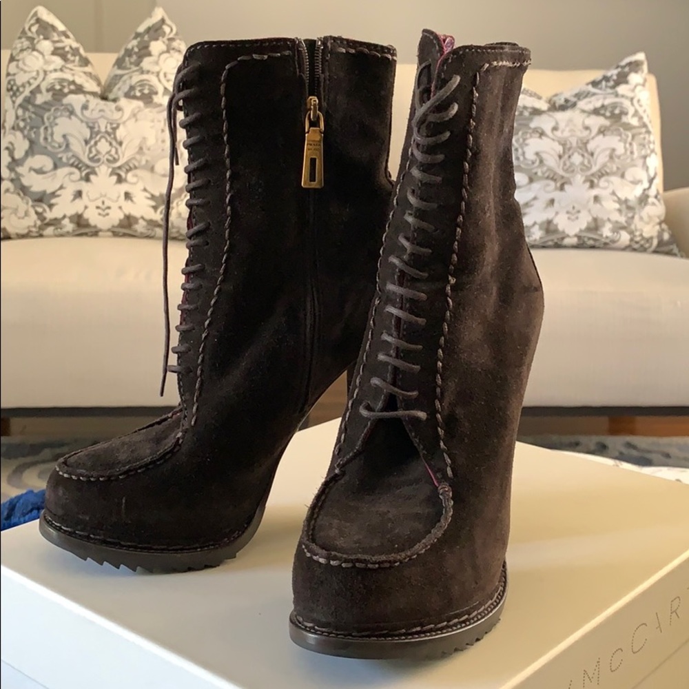Prada suede boots size 37